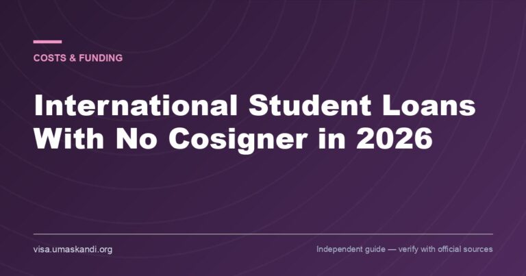 International Student Loans With No Cosigner in 2026