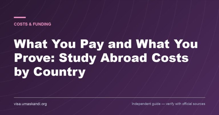 What You Pay and What You Prove: Study Abroad Costs by Country
